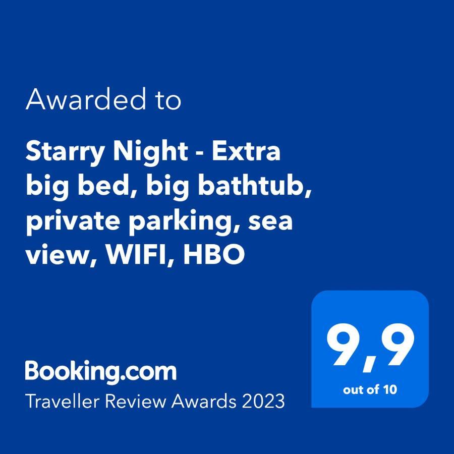 Starry Night - Smart Tv, Extra Big Bed, Big Bathtub, Private Parking, Sea View, Wifi, 2Bedrooms Volosko Esterno foto
